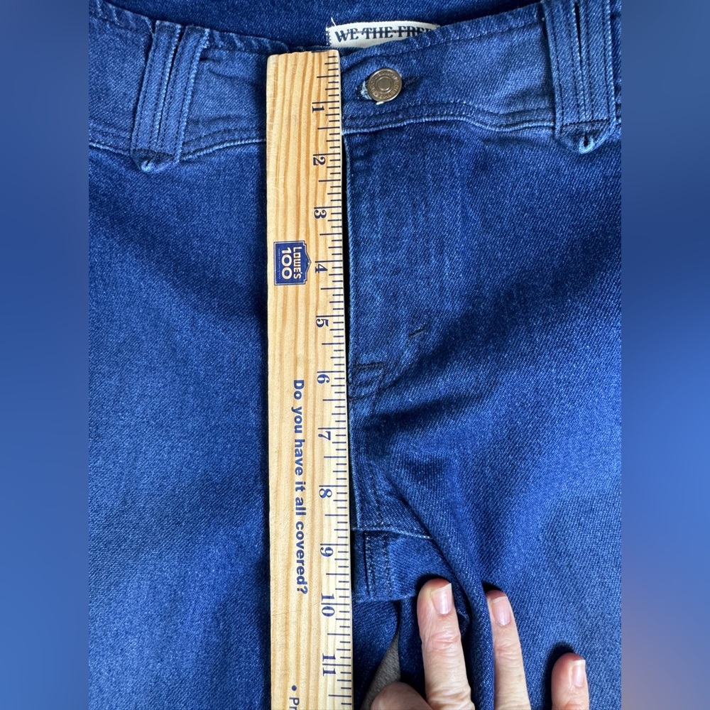 Free People We The Free Jeans Size 29 Slim Flare Stillwater Low-Rise Medium Wash - Picture 12 of 16